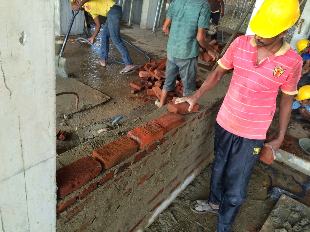 Brick Laying for 9" wall