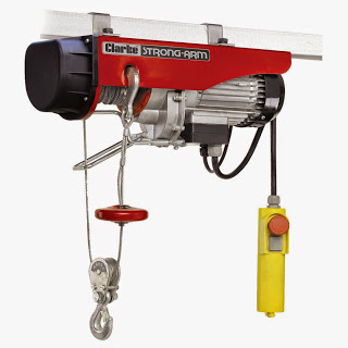 Electric Hoist used in construction 